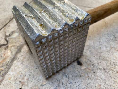 vintage meat four sided solid aluminum mallet tenderiser Taiwan