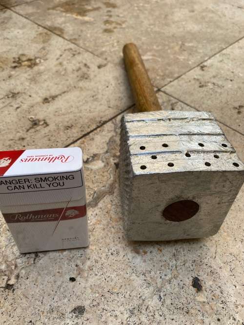 vintage meat four sided solid aluminum mallet tenderiser Taiwan