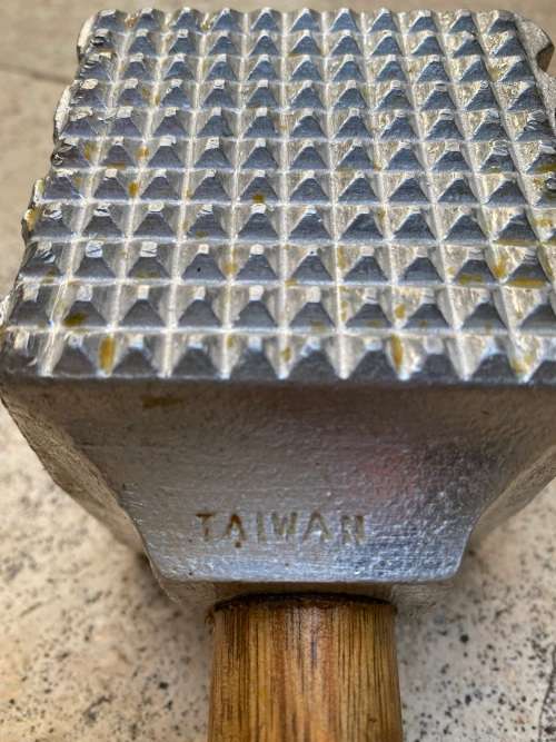 vintage meat four sided solid aluminum mallet tenderiser Taiwan