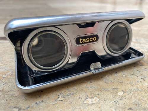 vintage tasco fold out opera glasses Japan