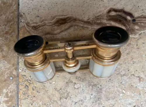 vintage Mignon opera glasses mother of pearl 2.5x Japan