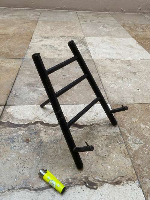 vintage heavy steel floor display easel