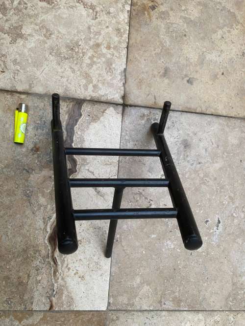 vintage heavy steel floor display easel