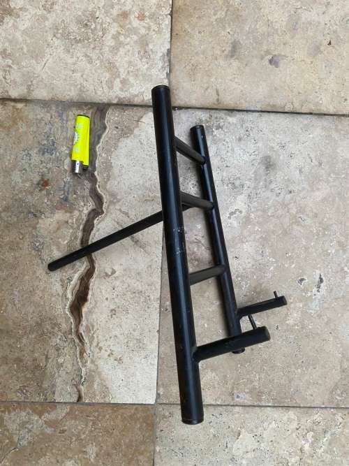 vintage heavy steel floor display easel