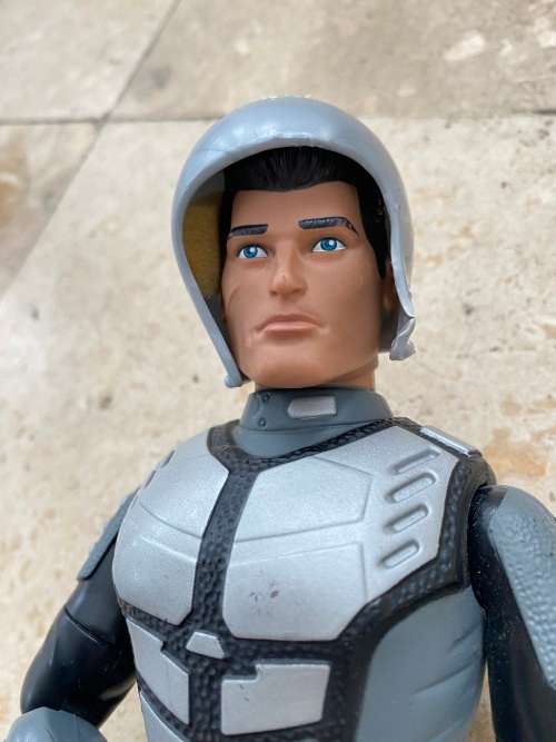 vintage action man mission figure hasbro 2000 with helmet and red boots
