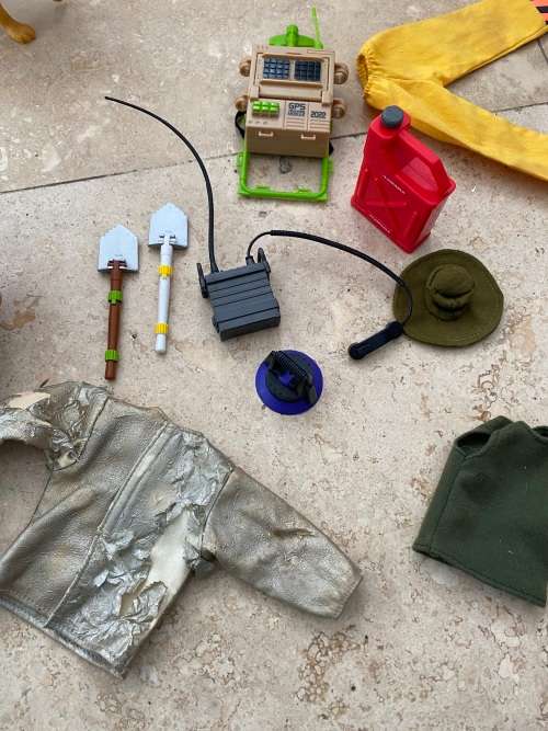 vintage actionman figure the ultra corps with dog and extras lanard 1999