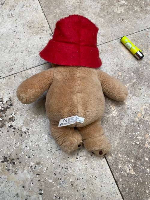 paddington bear doll  by rainbow no jacket red hat