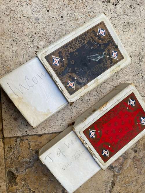 vintage union Castle mail steamship company LTD pair of playing cards