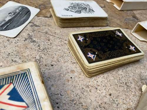 vintage union Castle mail steamship company LTD pair of playing cards