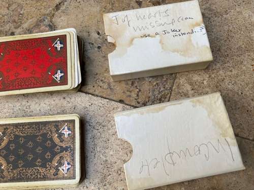 vintage union Castle mail steamship company LTD pair of playing cards