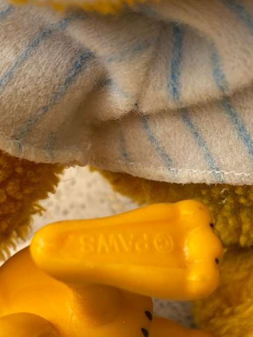 vintage garfield blue outfit plush doll and paws Garfield pvc ice cream pair