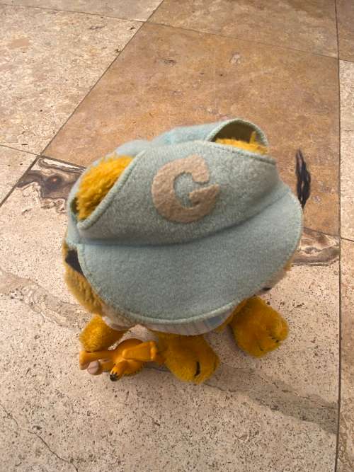 vintage garfield blue outfit plush doll and paws Garfield pvc ice cream pair