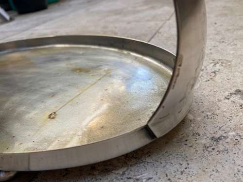 vintage Art Nouveau WMF hors d`oeuvre oval SERVING TRAY Germany silver plated on brass footed handle