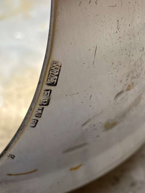 vintage Art Nouveau WMF hors d`oeuvre oval SERVING TRAY Germany silver plated on brass footed handle