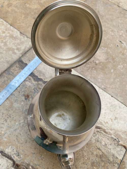 vintage silver plate plated claw foot footed teapot tea pot