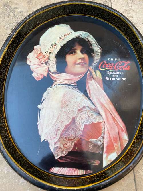 vintage coke tray