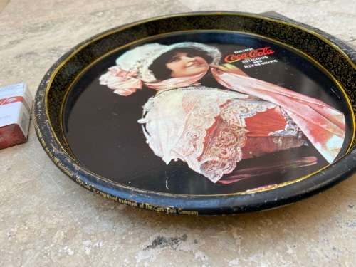 vintage coke tray