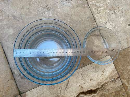 vintage Marinex bakeware ovenware pie oven dish set of 3 plus 1 Brazil