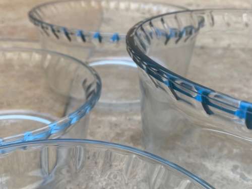 vintage Marinex bakeware ovenware pie oven dish set of 3 plus 1 Brazil