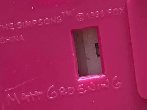vintage the Simpsons matt Groening 1998 fox bumper car