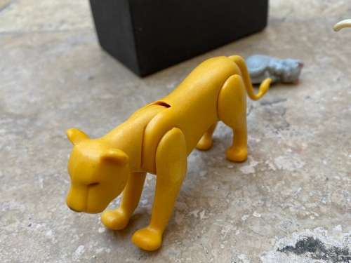 vintage playmobil lion figure figures pair