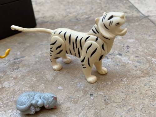 vintage playmobil lion figure figures pair