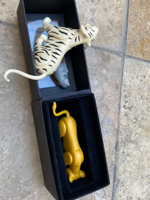 vintage playmobil lion figure figures pair