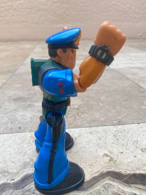 Rescue Heroes Police Officer Sergeant Siren figure 1998 Fisher Price 77095