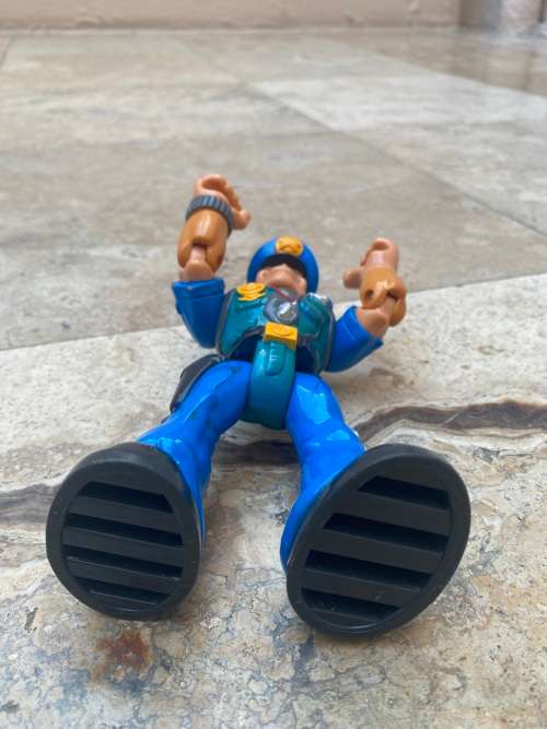Rescue Heroes Police Officer Sergeant Siren figure 1998 Fisher Price 77095