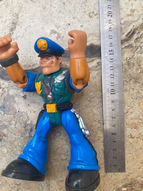 Rescue Heroes Police Officer Sergeant Siren figure 1998 Fisher Price 77095