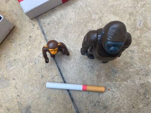 vintage playmobil baboon monkey figure pair