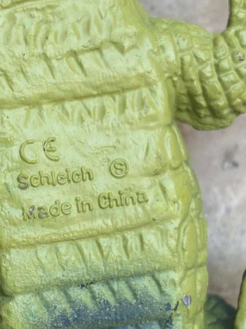 vintage pair of schleich crocodile aligator wild life figure figures 1999