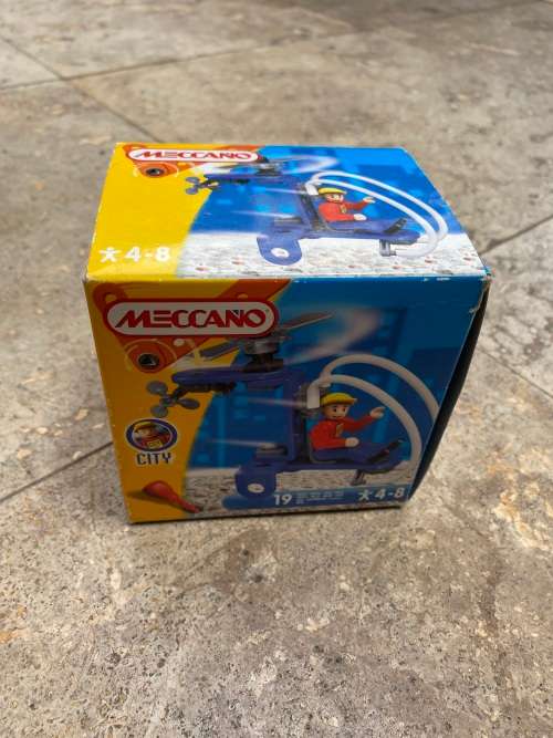 vintage meccano micro kit helicopter 2002