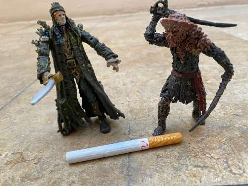 vintage zizzle disney pirates of the Caribbean figure figures pair