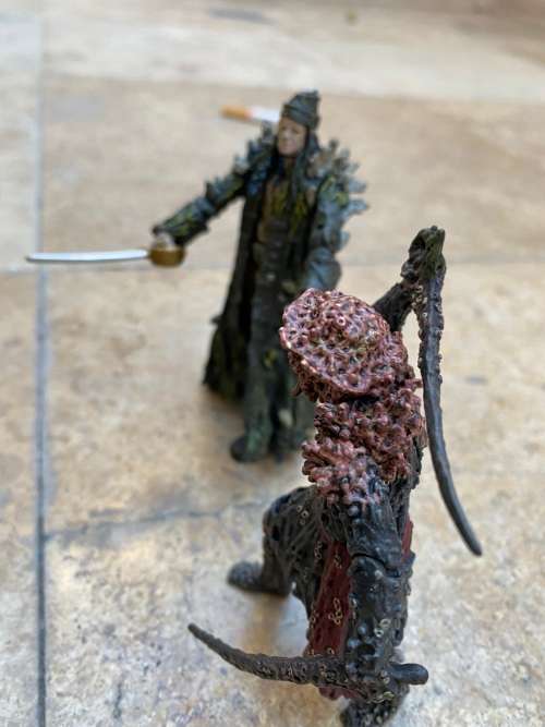 vintage zizzle disney pirates of the Caribbean figure figures pair