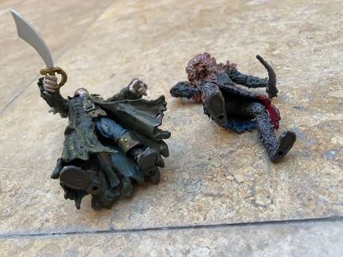 vintage zizzle disney pirates of the Caribbean figure figures pair