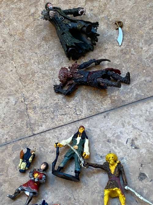 vintage zizzle disney pirates of the Caribbean figure figures pair