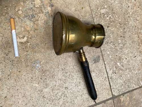 vintage arabic turkish brass coffee pot kettle ladle pourer