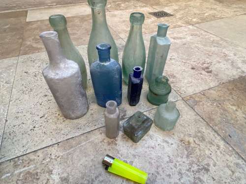 old bottle vintage bottles  lot of 10