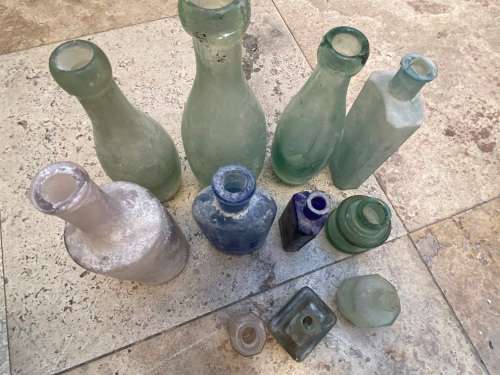 old bottle vintage bottles  lot of 10