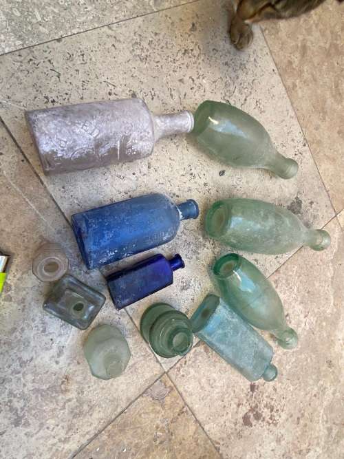 old bottle vintage bottles  lot of 10