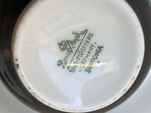 rosenthal sinfonia espresso cup and saucer with 2 spare saucers