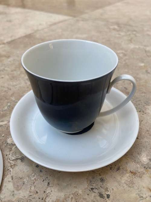 rosenthal sinfonia espresso cup and saucer with 2 spare saucers
