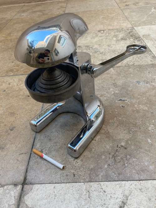 vintage manual ramcon citrus juicer chrome non magnetic