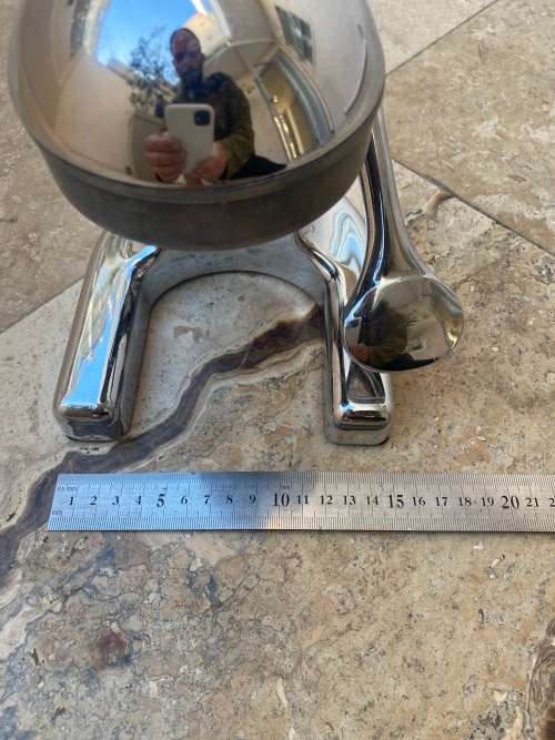 vintage manual ramcon citrus juicer chrome non magnetic