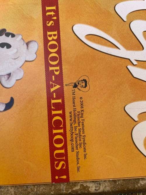 vintage Betty boop , Huile d olive , chocolat suchard poster lot of 3