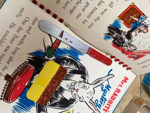 Rare Vintage Book Peter Rabbit The Magician Mel Richards 1942 Strathmore Company
