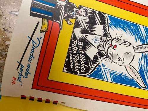 Rare Vintage Book Peter Rabbit The Magician Mel Richards 1942 Strathmore Company