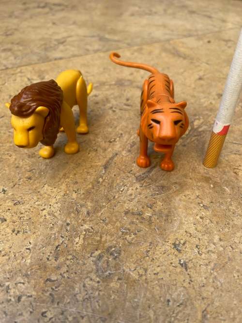 playmobil lion and tiger pair