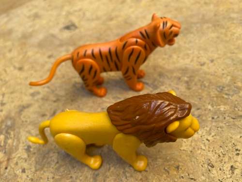 playmobil lion and tiger pair